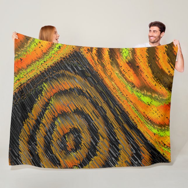 Pequeno mosaico amarelado transverse deformado fleecefilt (På plats)