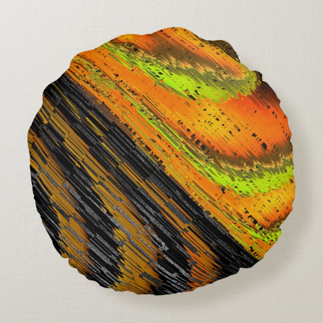 Pequeno mosaico amarelado transverse deformado rund kudde (Baksidan)