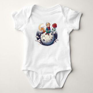Pequeno Príncipe sentado na lua T Shirt