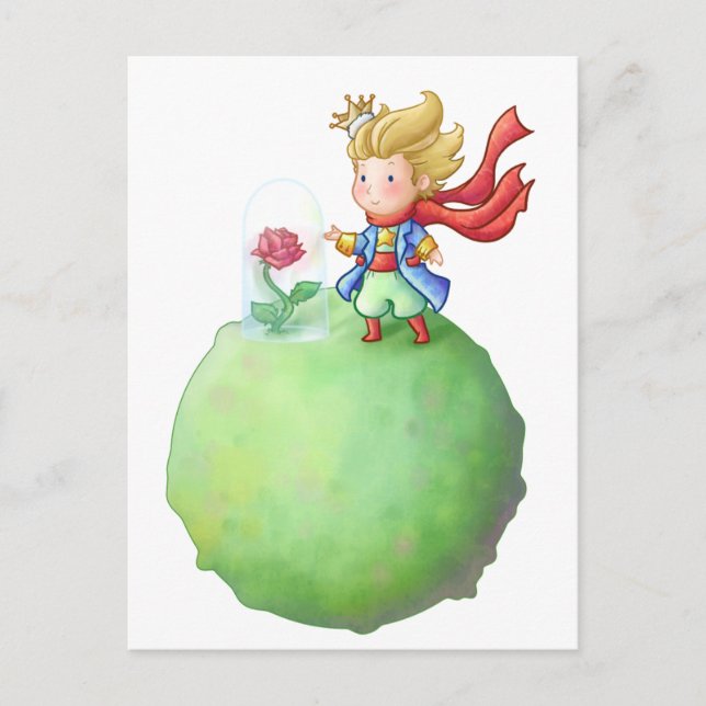 Pequeno Príncipe Vykort (Framsida)