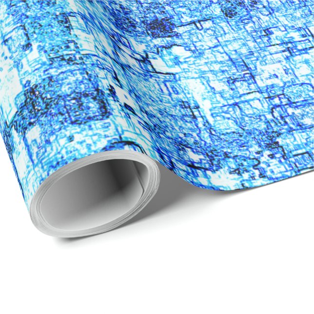 Pequenos entalhes em desenho como à caneta presentpapper (Rullad Hörn)