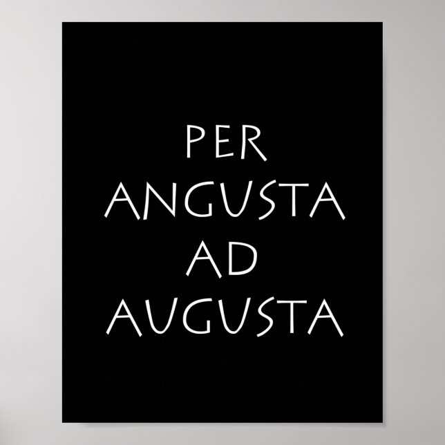 Per angusta ad augusta poster (Framsidan)