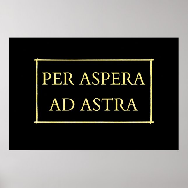 Per aspera ad astra poster (Framsidan)