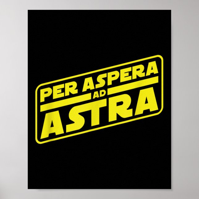 Per Aspera och Astra till stjärnfilosofin Poster (Framsidan)