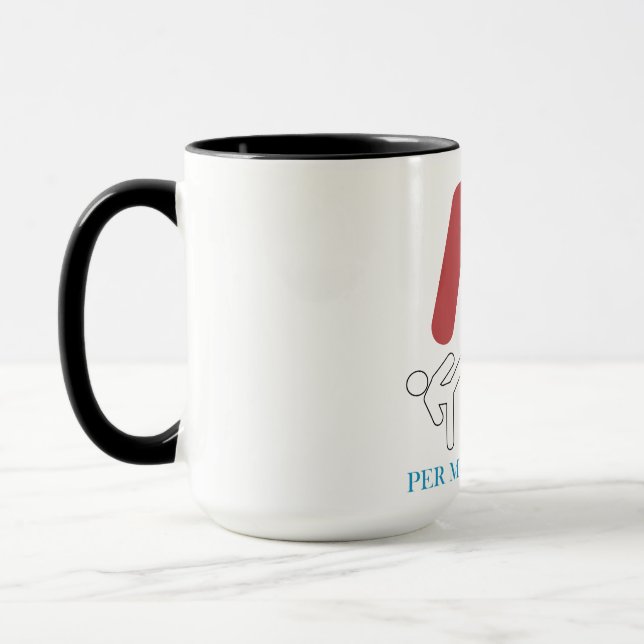 Per Min Senaste E-post Humor för kampsport design. Mugg (Vänster)