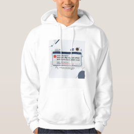 Per Min Senaste E-post Roligt Kontorscitat Hoodie