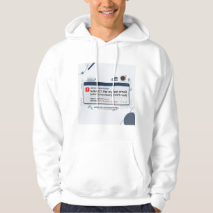 Per Min Senaste E-post Roligt Kontorscitat Hoodie