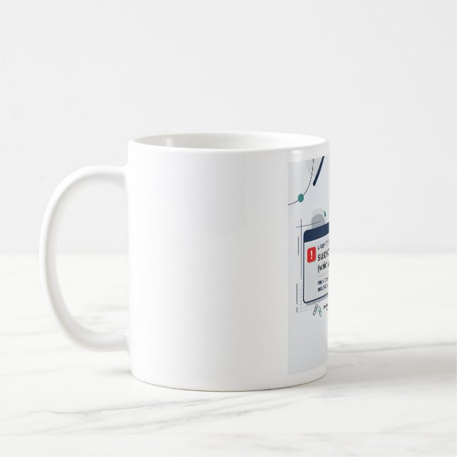 Per Min Senaste E-post Roligt Kontorscitat  Kaffemugg (Vänster)