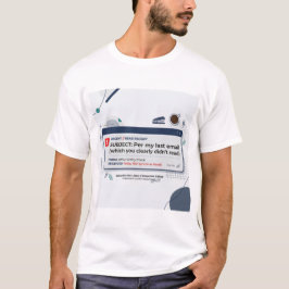 Per Min Senaste E-post Roligt Kontorscitat T Shirt