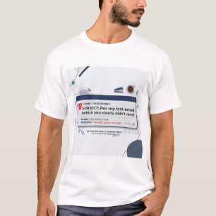 Per Min Senaste E-post Roligt Kontorscitat T Shirt