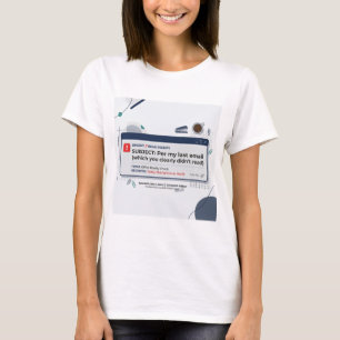 Per Min Senaste E-post Roligt Kontorscitat T Shirt