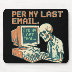 Per Min Senaste E-post Skelett Retro Kontorsmusmat Musmatta