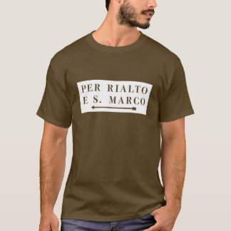 Per Rialto e S. Marco, Venedig, undertecknar den Tröja