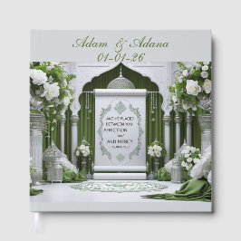 Peraonalised Islamic Bridal Guest Book Gästböcker
