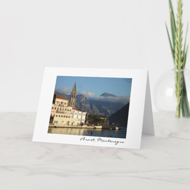 Perast Montenegro Kort (Framsida)