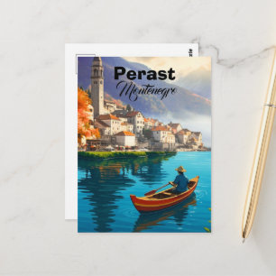 Perast Montenegro Resa Print, Perast Montenegro  Vykort