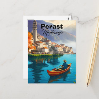 Perast Montenegro Resa Print, Perast Montenegro  Vykort