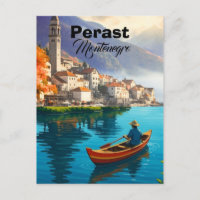 Perast Montenegro Resa Print, Perast Montenegro
