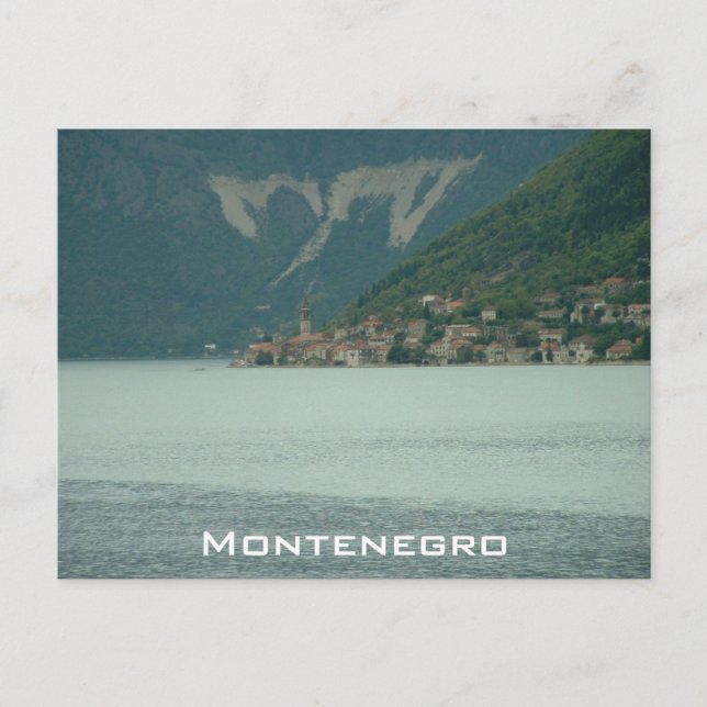 Perast och Boka Kotorska Vykort (Framsida)