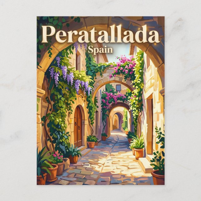 Peratallada Spanien Vykort (Framsida)