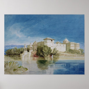 Perawa slott, Malwa, central Indien Poster