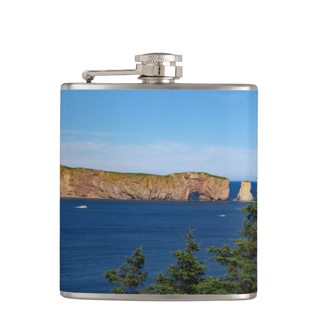Percé-klippan i Saint Lawrenceviken Fickplunta (Framsidan)