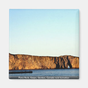 Perce sten, Gaspe, Quebec, Kanada stenbildande Magnet