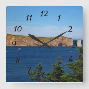 Percé Sten i Bukt vid St. Lawrence Fyrkantig Klocka
