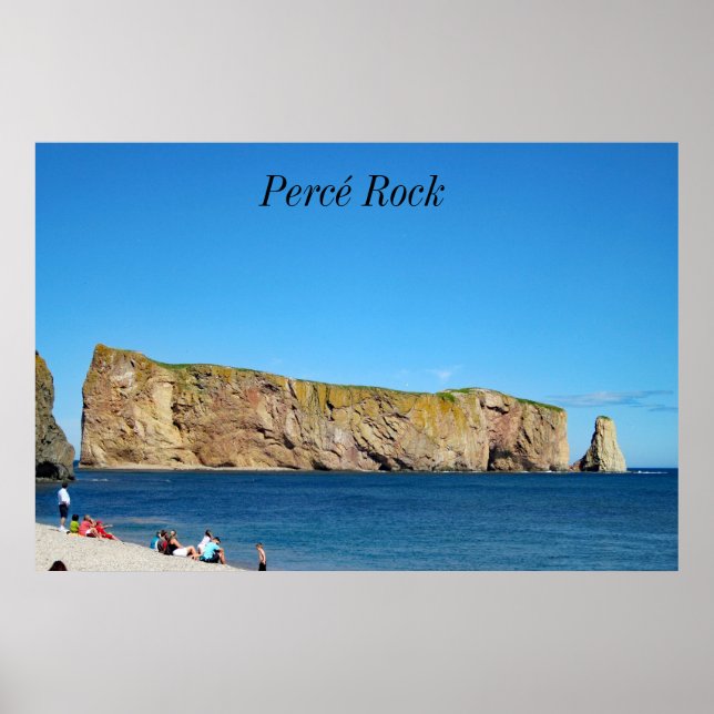 Percé Sten i Bukt vid St. Lawrence Poster (Framsidan)