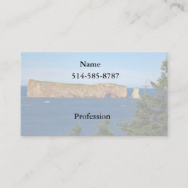 Percé Sten i Bukt vid St. Lawrence Visitkort