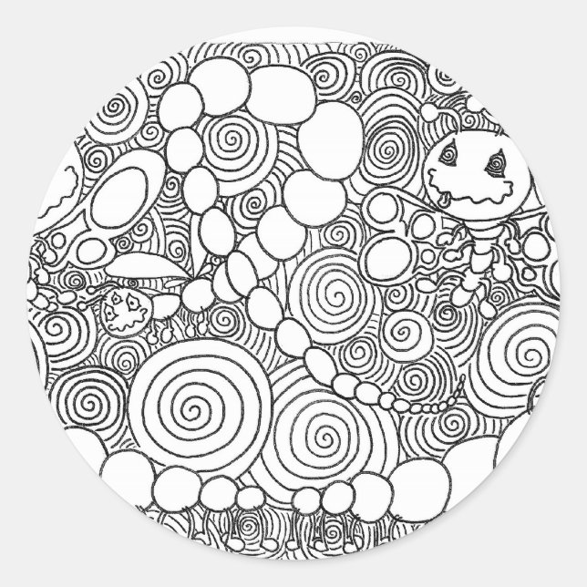 Percentum Bugz Runt Klistermärke (Framsida)