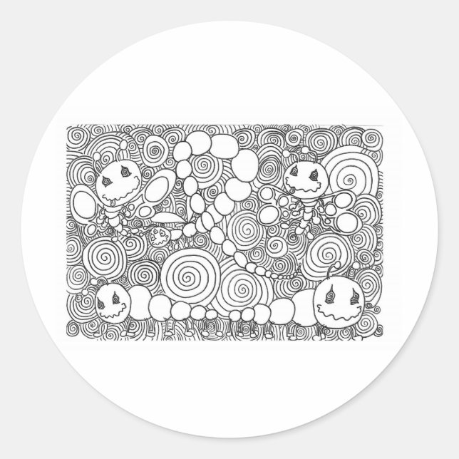 Percentum Bugz Runt Klistermärke (Framsida)