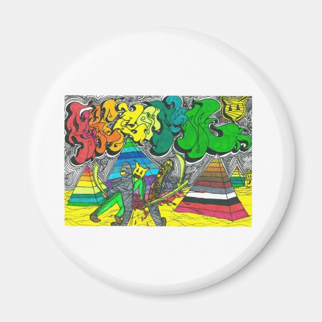 Percentum Chopping Zombies Magnet (Framsidan)