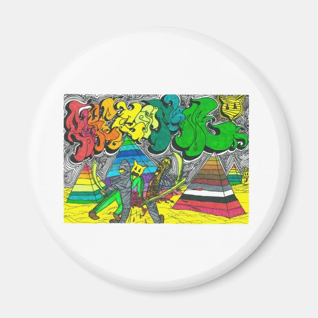 Percentum Chopping Zombies Magnet (Framsidan)