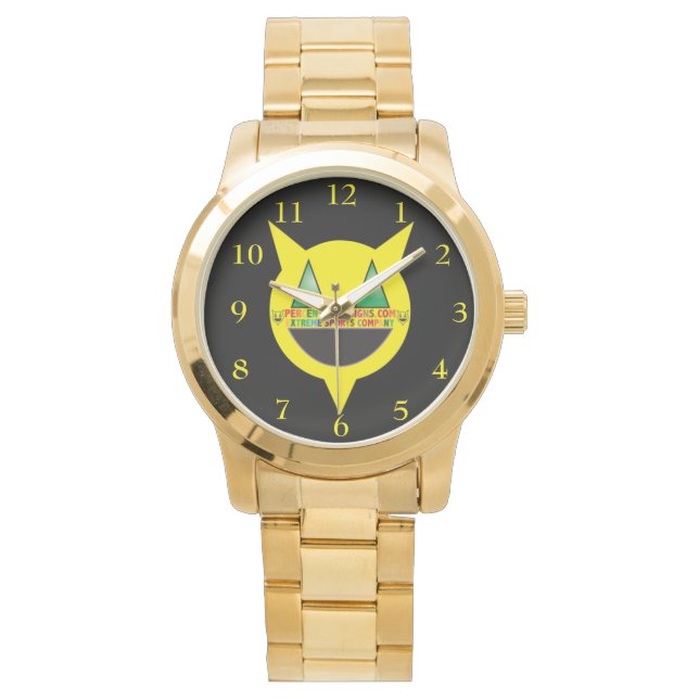 PERCENTUM DESIGNS Guld Wrist Watch Armbandsur (Framsida)