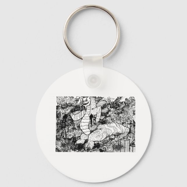 Percentum Godzilla Nyckelring (Framsida)