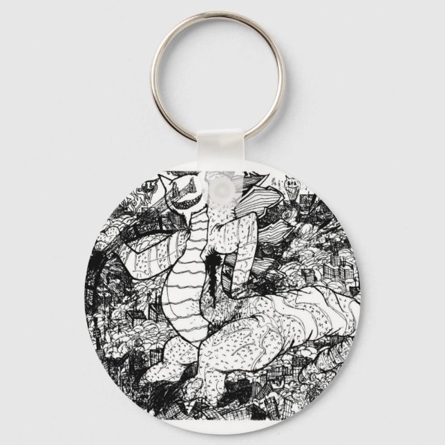 Percentum Godzilla Nyckelring (Framsida)
