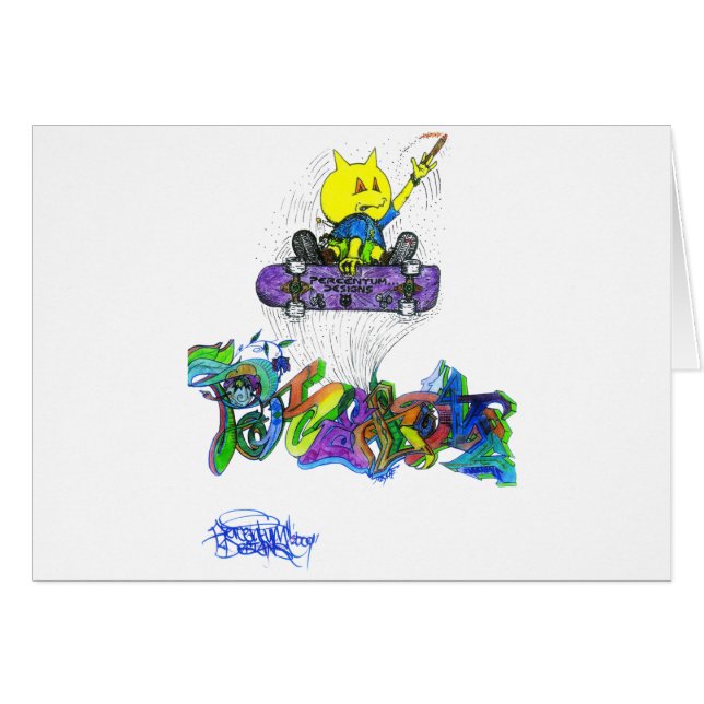 Percentum Ollie Hälsningskort (Framsidan Horizontal)