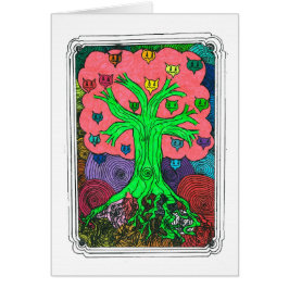 Percentum Träd Hälsningskort