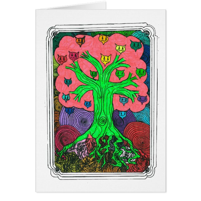 Percentum Träd Hälsningskort (Framsidan)