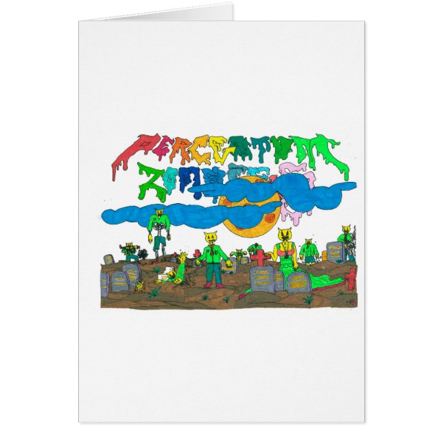 Percentum_Zombies Hälsningskort (Framsidan)