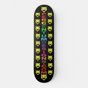 PERCENTUMDESIGNS.COM MINI SKATEBOARD BRÄDA 18,5 CM