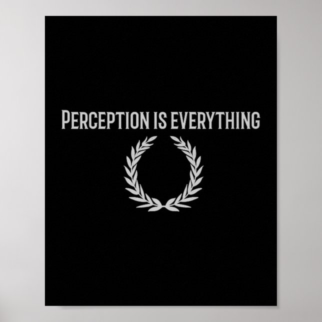 Perceptet är All Stoic Quote Premium Poster (Framsidan)