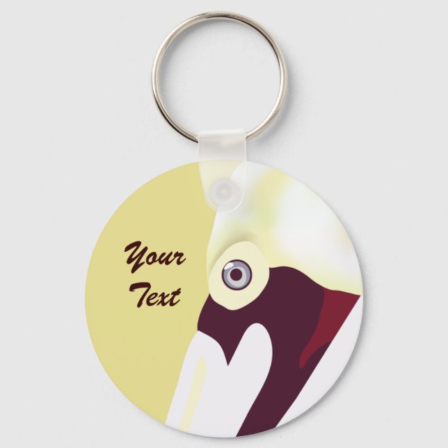 Perceptuell Pelican Keychain Nyckelring (Framsida)