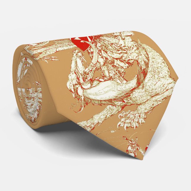 PERCEVAL AND DRAGON,QUEST HELIGA GRAIL Fantasy Bro Slips (Rullad)