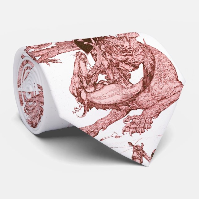 PERCEVAL FIGHING DRAGON,QUEST HELIGA GRAIL Fantasy Slips (Rullad)