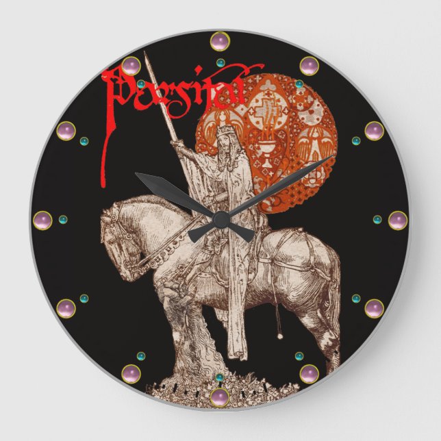 PERCEVAL LEGEND/QUEST OF HELIGA GRAIL Red Fantasy Stor Klocka (Framsida)