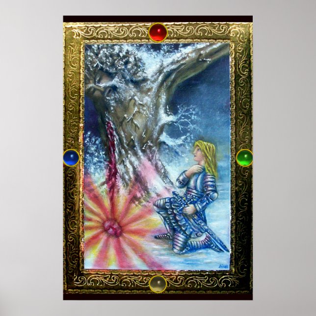 PERCEVAL OCH SIKTE PÅ DEN HELIGA GRALEN POSTER (Framsidan)
