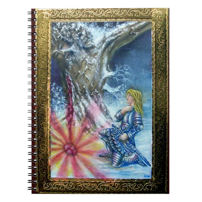 PERCEVAL OCH VISION AV HELIGA GRAIL ANTECKNINGSBOK MED SPIRAL (Framsidan)