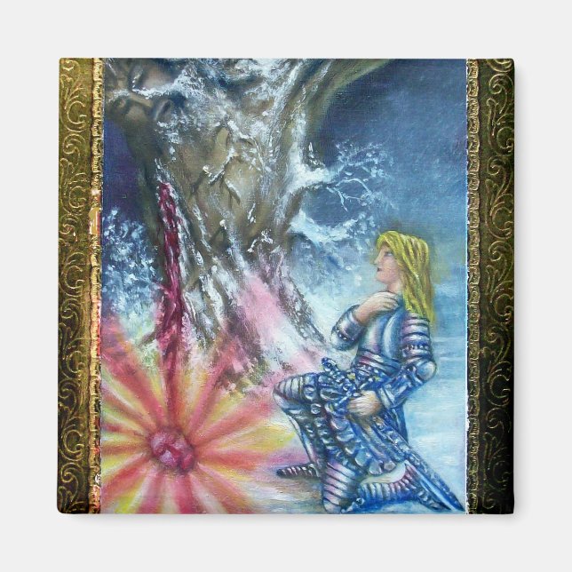 PERCEVAL OCH VISION AV HELIGA GRAIL MAGNET (Framsidan)